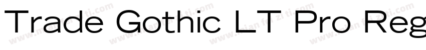 Trade Gothic LT Pro Regular字体转换